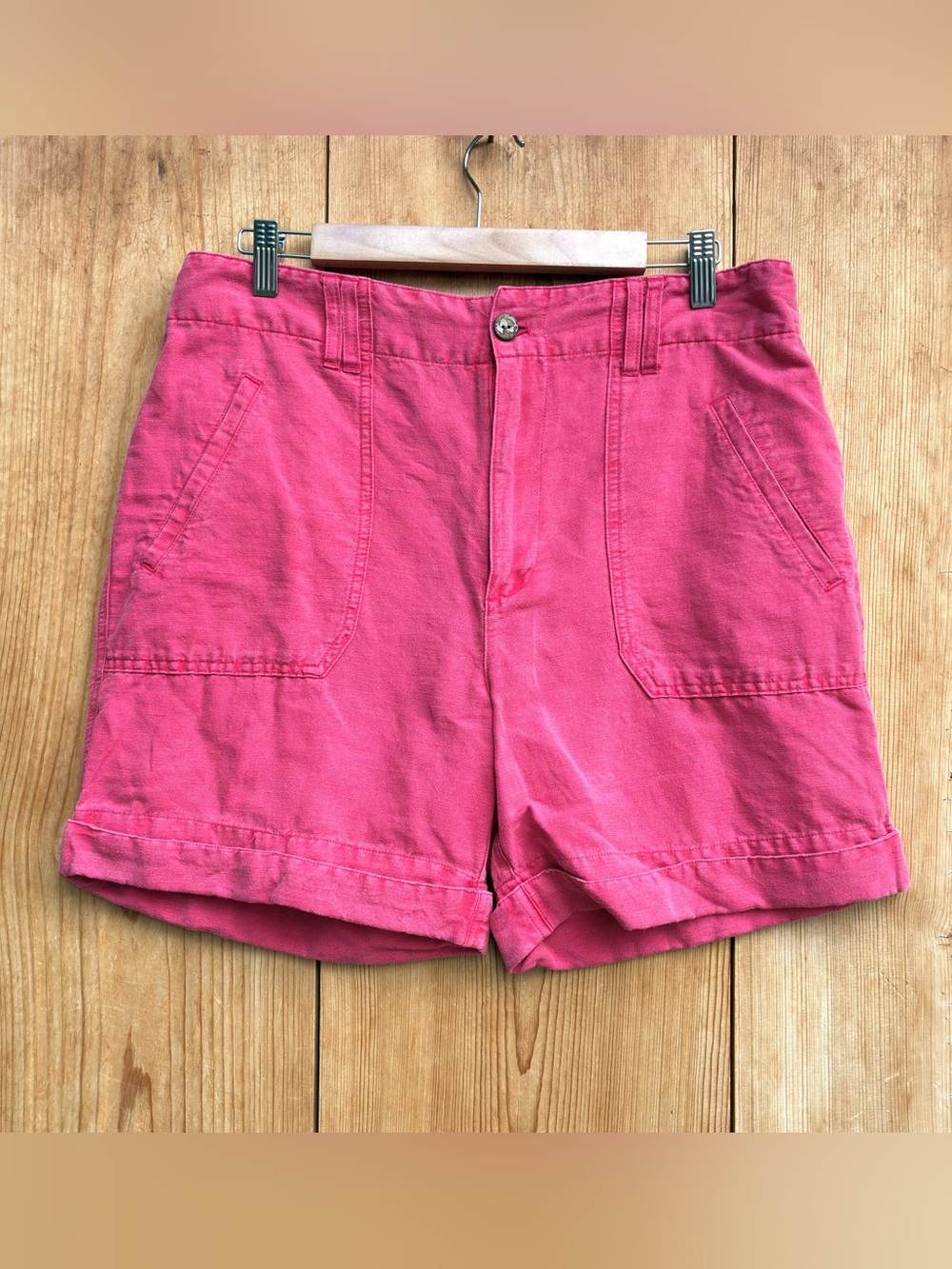Sundance Linen Blend Pink Shirts Sz 12